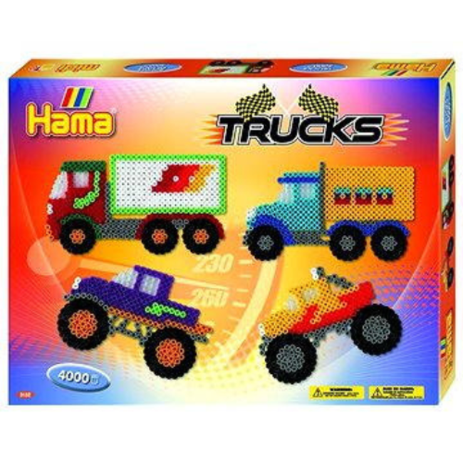 Hama Hama Strijkkralen - Strijkkralenset Trucks, 4000 st.