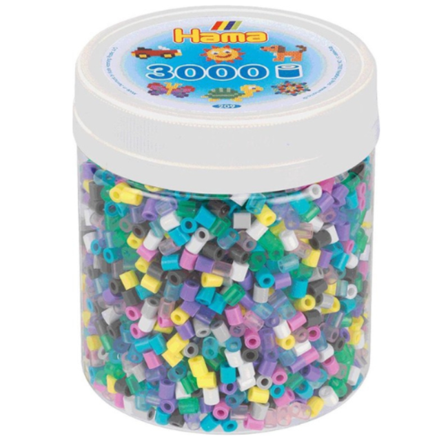 Hama Hama Strijkkralen - Strijkkralen in pot, kleurenmix, 3000 st.