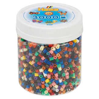 Hama Hama Strijkkralen - Strijkkralen in pot, kleurenmix, 3000 st.