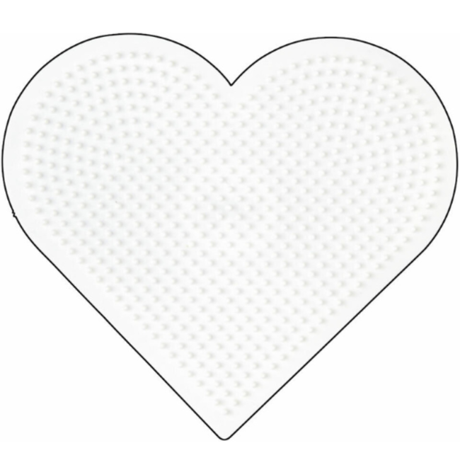 Hama Hama Strijkkralen bordje - Hart groot