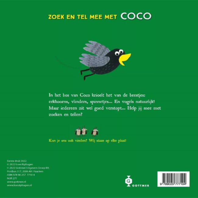 Gottmer Boeken, Kartonboeken - Het bos van Coco, Tel- en zoekboek, 2+