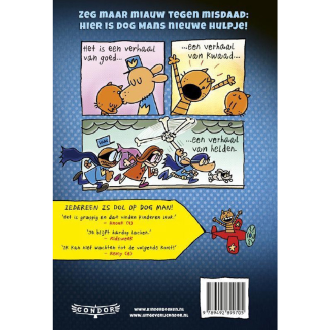 Boeken, Leesboeken - Dog Man 4: Dog Man en Kid Kat, 7+