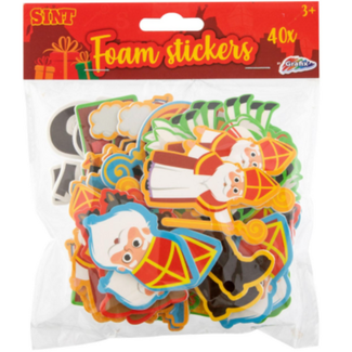 Stickers - Sinterklaas foam stickers, 40 st.