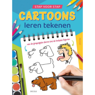 Deltas Boeken, Kleurboeken - Stap voor stap cartoons leren tekenen