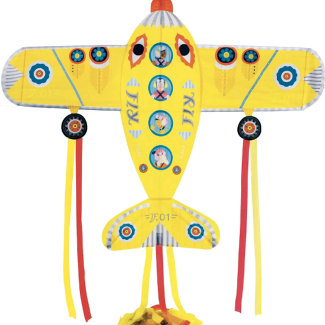 Djeco Buitenspelen - Vlieger groot vliegtuig (Maxi Plane)