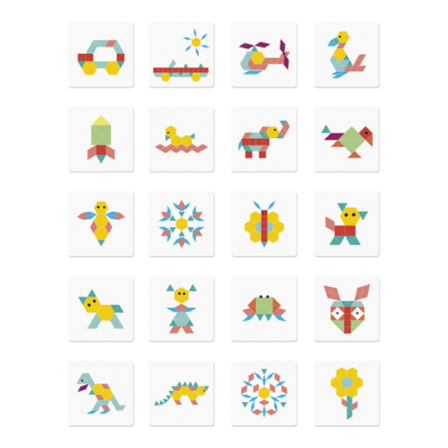 Janod Puzzels - Magnetische Puzzelkoffer Geometrie