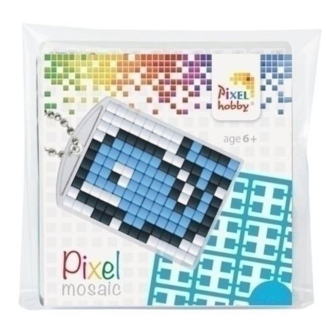Knutselen, Pixelhobby - Pixel sleutelhanger set Walvis, 6+