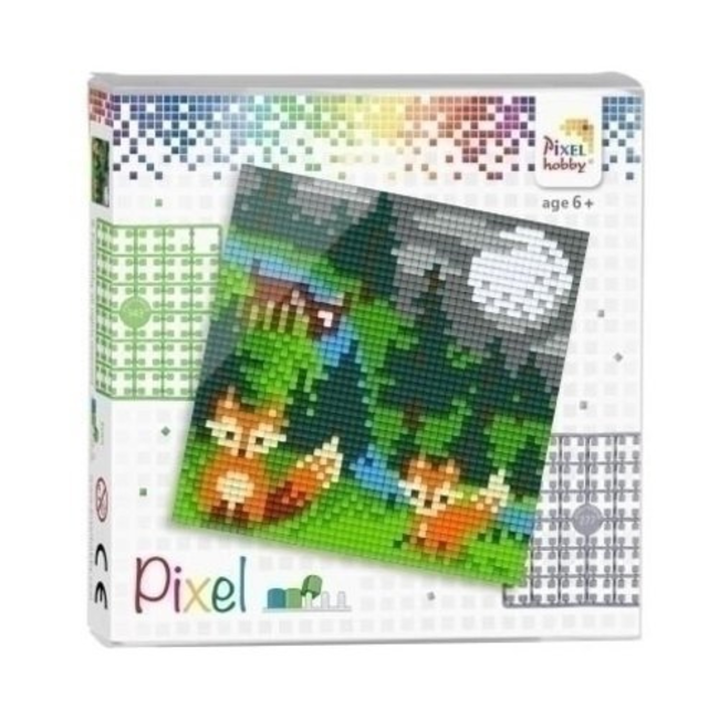 Pixelhobby Knutselen, Pixelhobby - Pixel set Bos, 6+