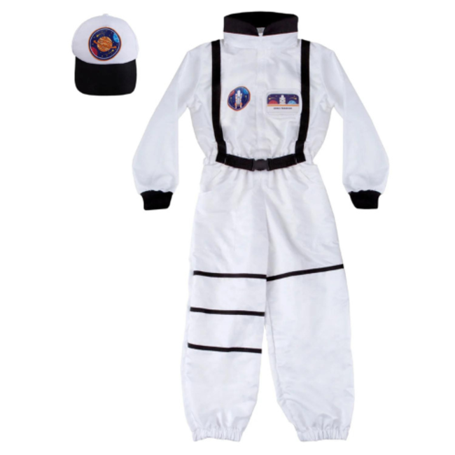 Great Pretenders Verkleedkleding - Astronaut jumpsuit + pet, US size 5-6