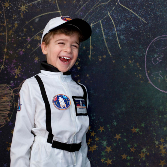 Great Pretenders Verkleedkleding - Astronaut jumpsuit + pet, US size 5-6