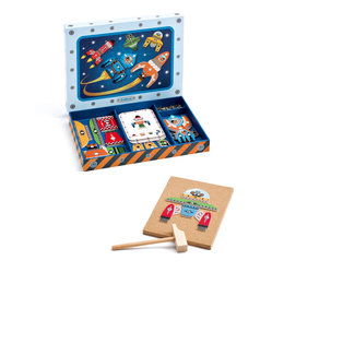 Djeco Houten Educatieve Spellen - Tap Tap Ruimte