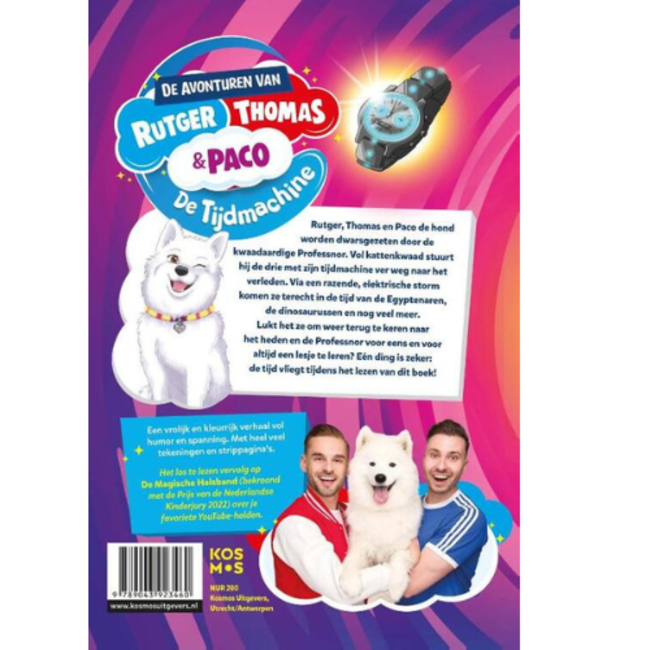 Boeken, Leesboeken - Rutger, Thomas en Paco, de tijdmachine, 8+