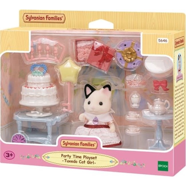 Sylvanian Families feest speelset- Tuxedo kat meisje