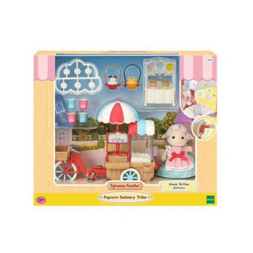 Sylvanian Families Popcorn Delivery Trike Blik op Hout