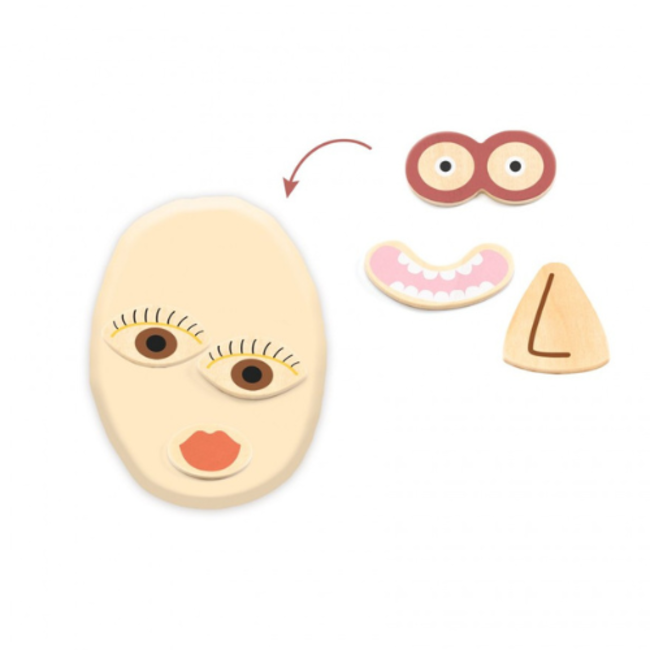 Djeco Knutselen, Knutselpakketten - Klei set mijn snuitenklei, 18M+