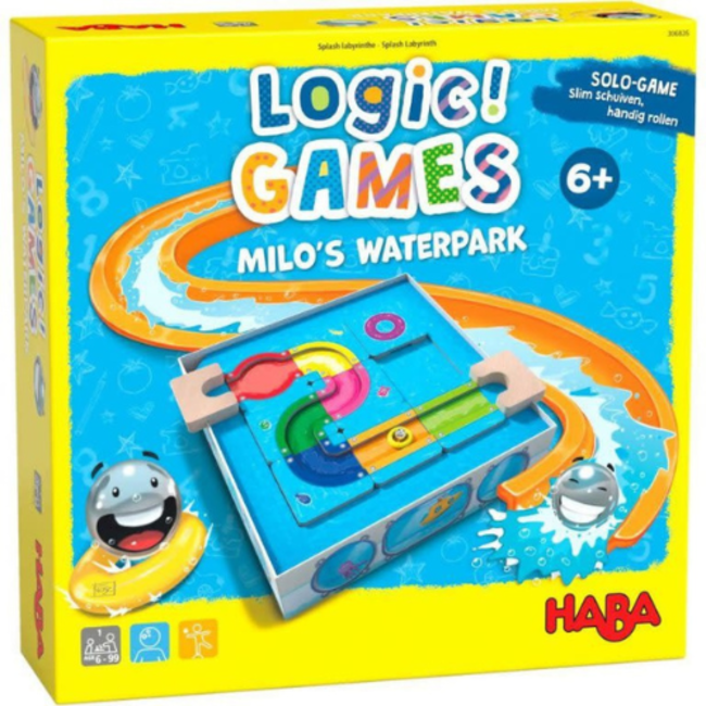grind Kapel toelage HABA Spellen, Kinderspellen - Logic! Games Milo's waterpark, 6+ - Blik op  Hout