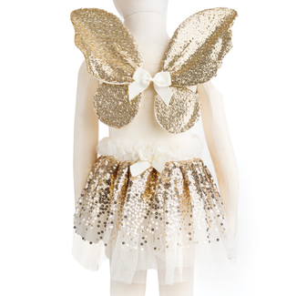 Great Pretenders Verkleedkleding - Set Gracious Gold Sequins (4-6 jaar)