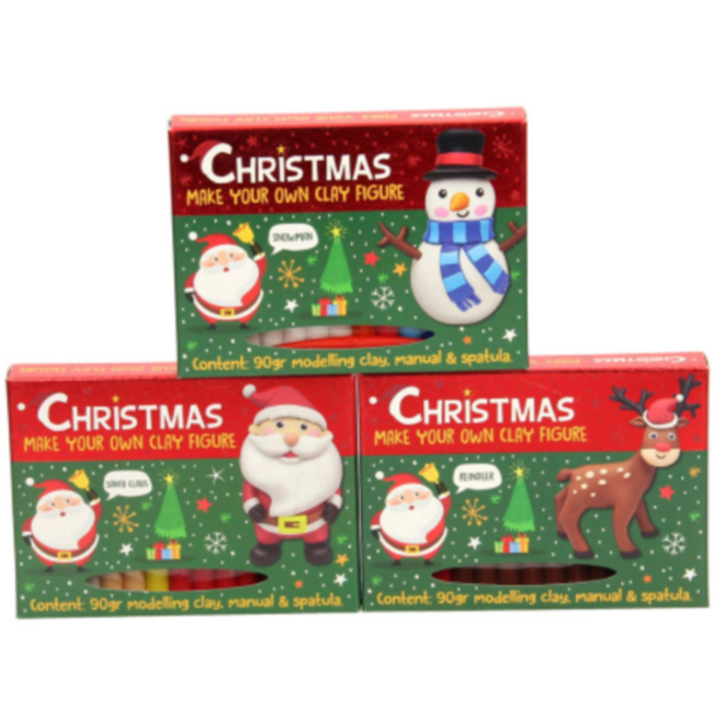 Knutselen, Klei - Maak je eigen kleifiguur, kerst, assorti