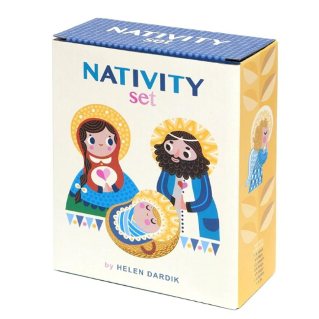 Petit Monkey Houten speelgoed - Nativity set met houten speelfiguren