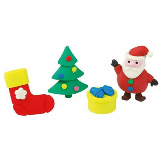 Knutselen, Accessoires - kerst gummen 4st.