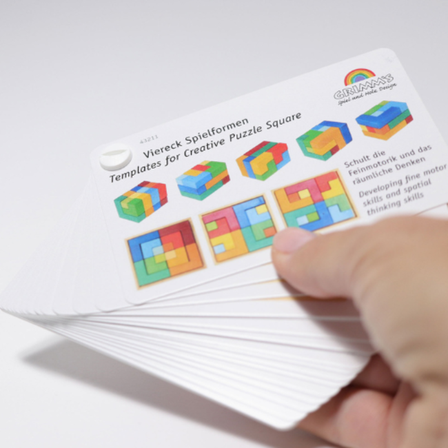 Grimms Ideeën boek voor creative puzzle square (Booklet for Creative Puzzle Square)