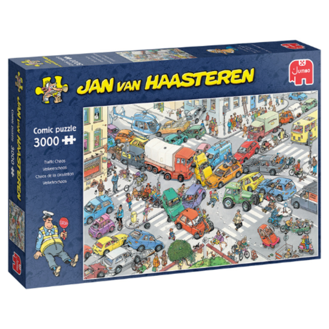 Jumbo Puzzels, Legpuzzels -  Jan van Haasteren Verkeerschaos, 3000 stukjes