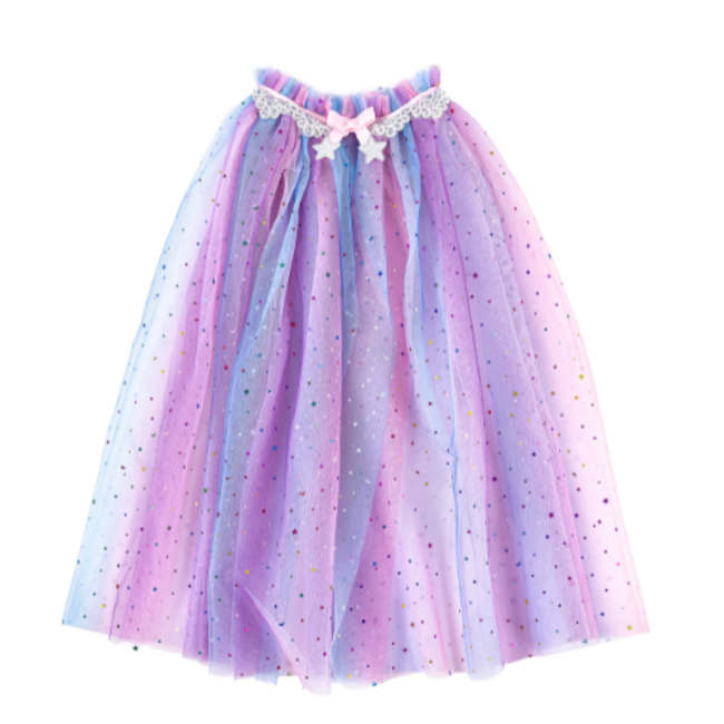 Great Pretenders Verkleedkleding - Regenboog unicorn cape incl. haarband