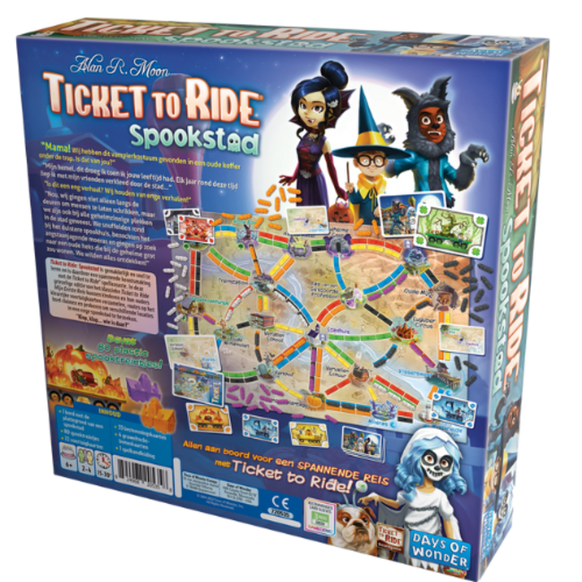 Spellen, Kinderspellen - Ticket to ride Spookstad, 6+