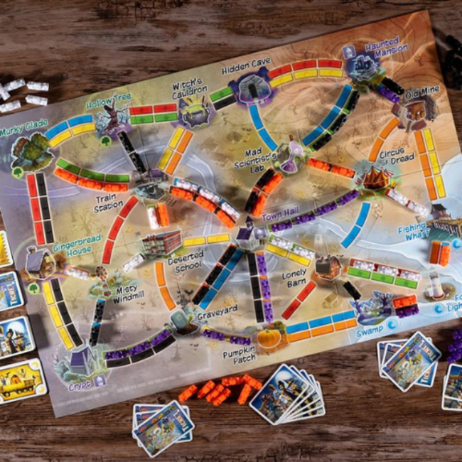 Spellen, Kinderspellen - Ticket to ride Spookstad, 6+