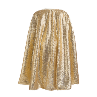 Great Pretenders Verkleedkleding - Gracious Gold Sequins Cape (4-6 jaar)