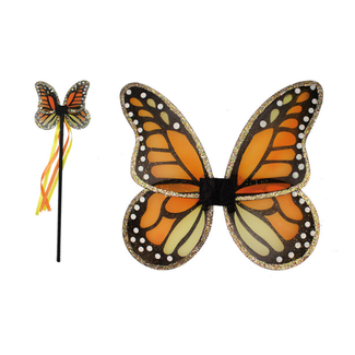 Great Pretenders Verkleedkleding - Set vlinder, vleugels en staf