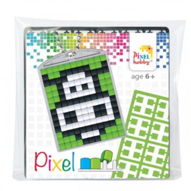 Pixelhobby Knutselen - Pixel sleutelhanger set Koe, 6+