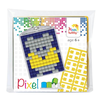 Pixelhobby Knutselen - Pixel sleutelhanger set Muis, 6+