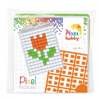 Knutselen - Pixel sleutelhanger set Tulp, 6+