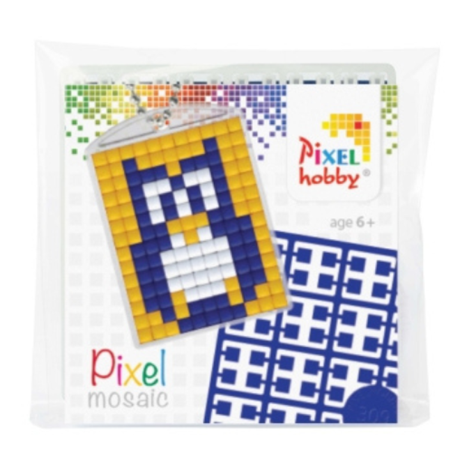 Knutselen - Pixel sleutelhanger set Uil, 6+