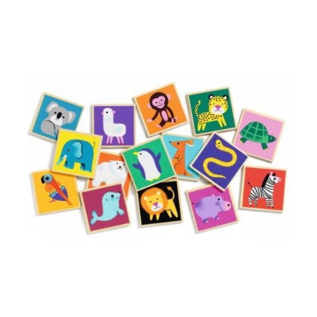 Djeco houten educatieve spellen - houten educatieve spellen Memo Wood - FSC 100%