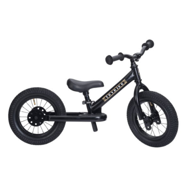Trybike Steel tweewieler - All black (zwart)