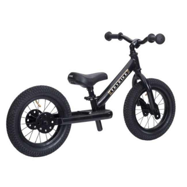Trybike Steel tweewieler - All black (zwart)