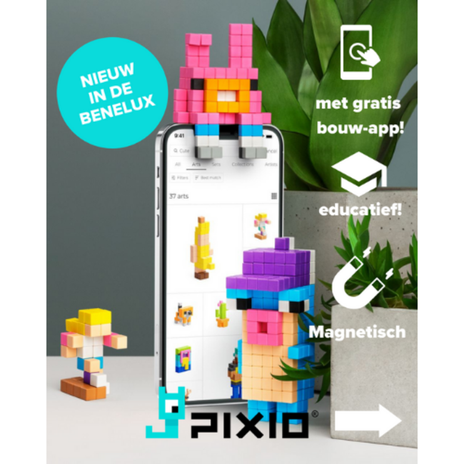 Pixio Magnetische bouwblokjes - Surprise, assorti