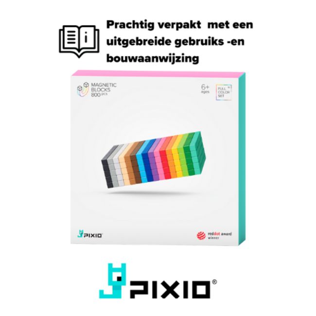 Pixio Magnetische bouwblokjes - mini figures, assorti