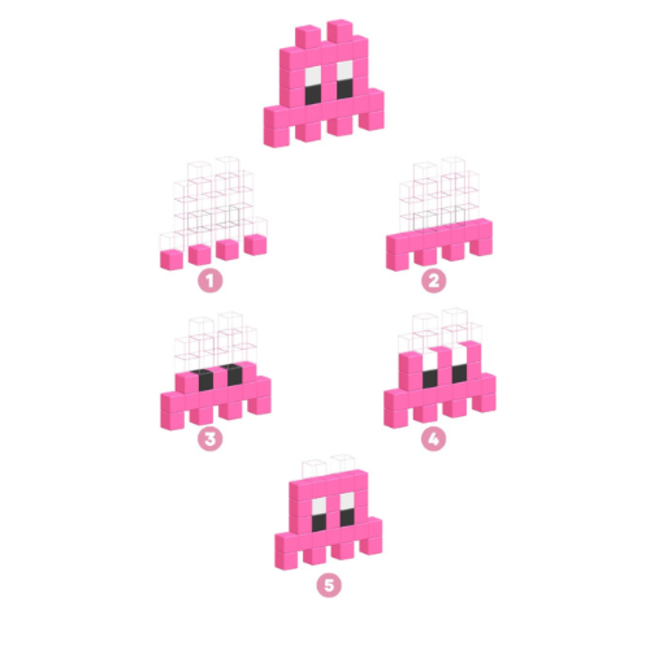 Pixio Magnetische bouwblokjes - mini figures, assorti