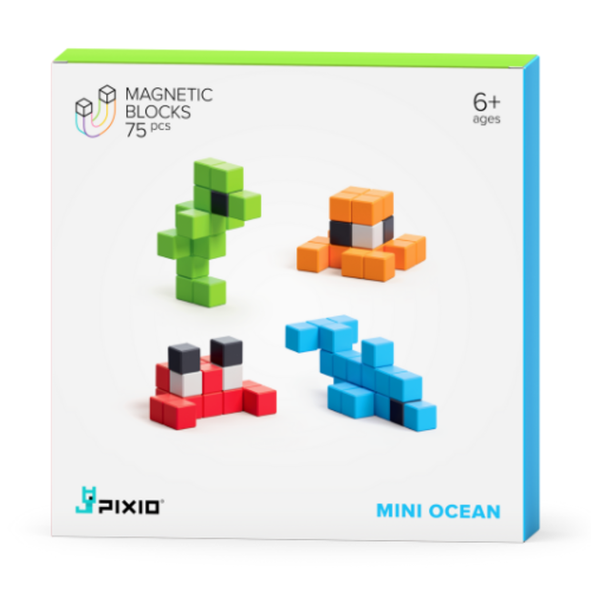 Pixio Magnetische bouwblokjes - Mini ocean