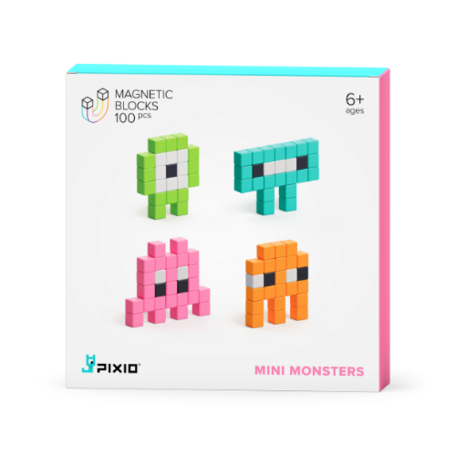 Pixio Magnetische bouwblokjes - Mini monsters