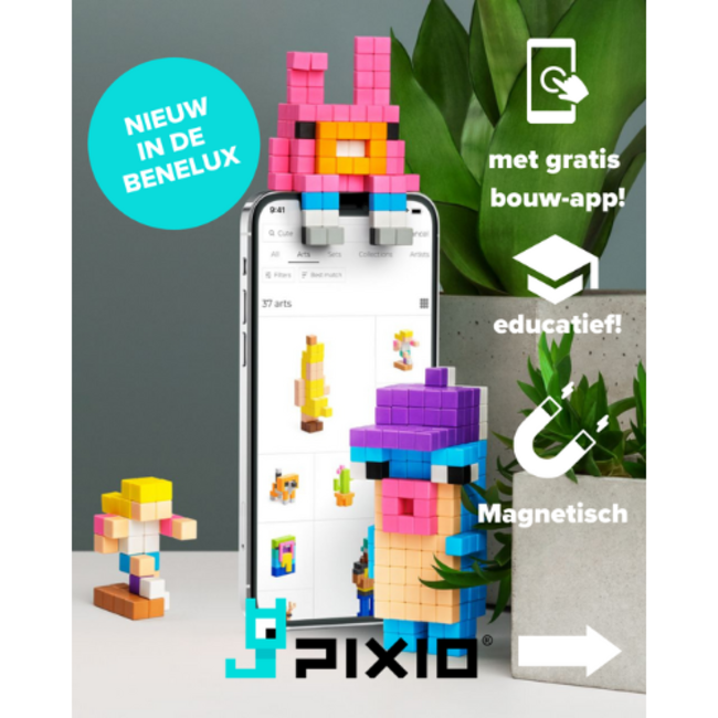 Pixio Magnetische bouwblokjes - Mini monsters