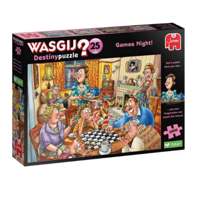 Puzzels, Legpuzzel - Wasgij Destiny 25: Spelletjesavond, 1000 stukjes