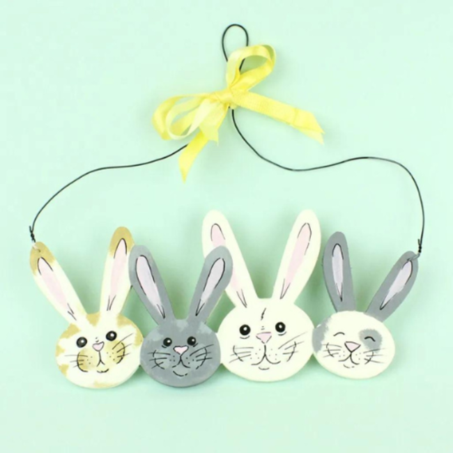 Creativ Company Knutselen, Accessoires - Konijnen aan hanger