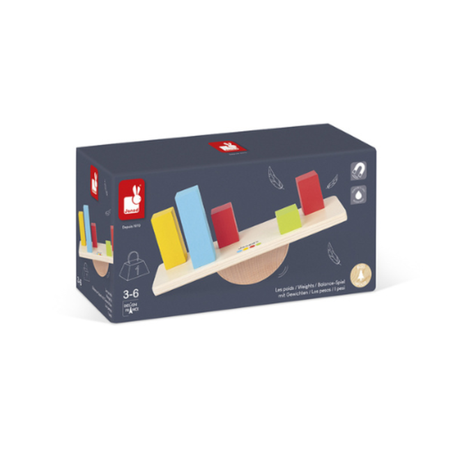Janod Educatieve speelgoed -  Essential: Gewichten, 3-6 jr.
