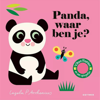 Gottmer Boeken, Karton boeken - Vilten flapjesboek Panda, waar ben je?, 2+