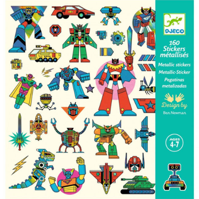 Djeco Knutselen - Robots stickers