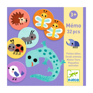 Djeco Spellen, Kinderspellen - Memo kleine dieren, 3+